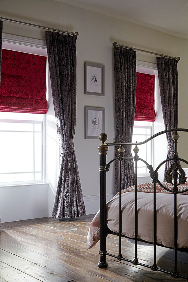 Elega Heather Fuschia Curtains by BBD Blinds Ltd - Bishop