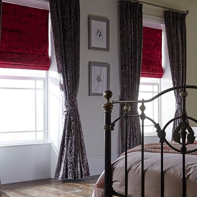 Elega Heather Fuschia Curtains by BBD Blinds Ltd - Bishop