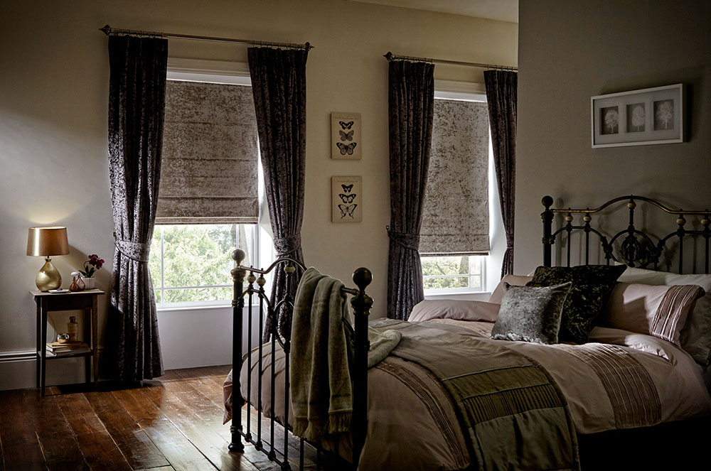 Elega Heather Oyster Curtains by BBD Blinds Ltd - Bishop