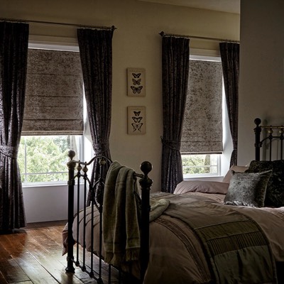 Elega Heather Oyster Curtains by BBD Blinds Ltd - Bishop