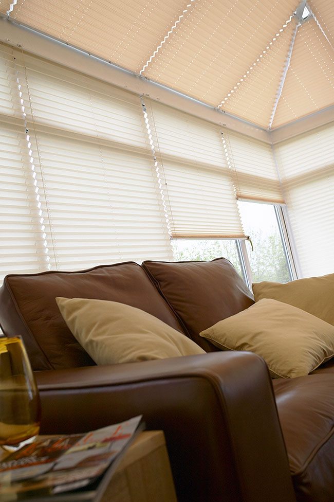 Crush Caramel Pleated Blinds by BBD Blinds Ltd - Bishops Stortford