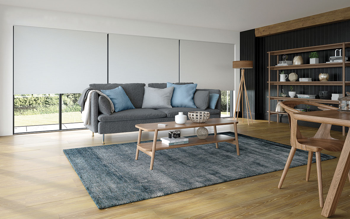 Cellular Nova Birch Blue Pleated Blinds by BBD Blinds Ltd - Bishops Stortford