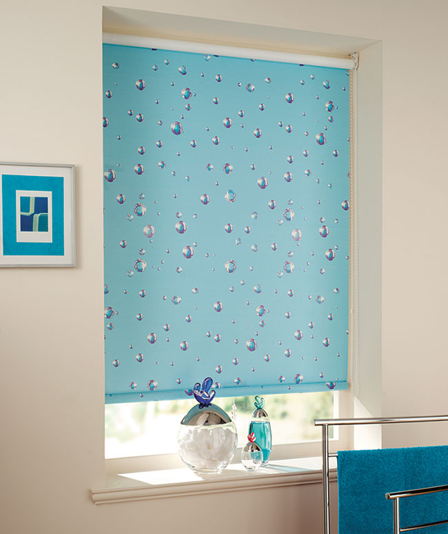 Aqua Bubbles Roller Blinds by BBD Blinds Ltd - Bishop