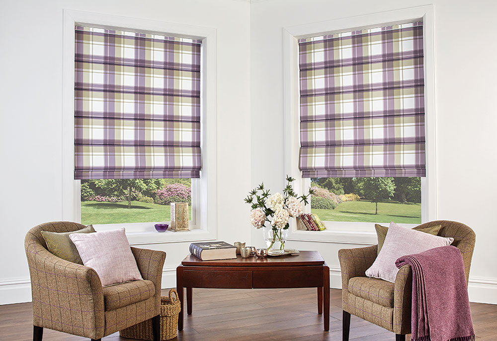 Highland Heather Roman Blinds by BBD Blinds Ltd - Bishop