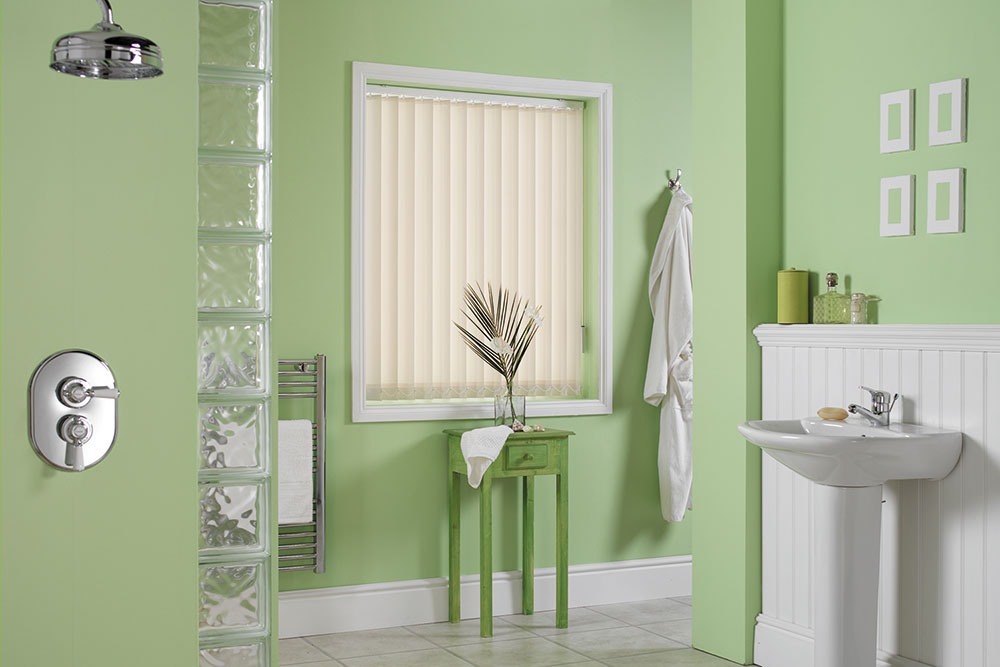 Cream Vertical Louvre Blinds - BBD Blinds Ltd - Bishop