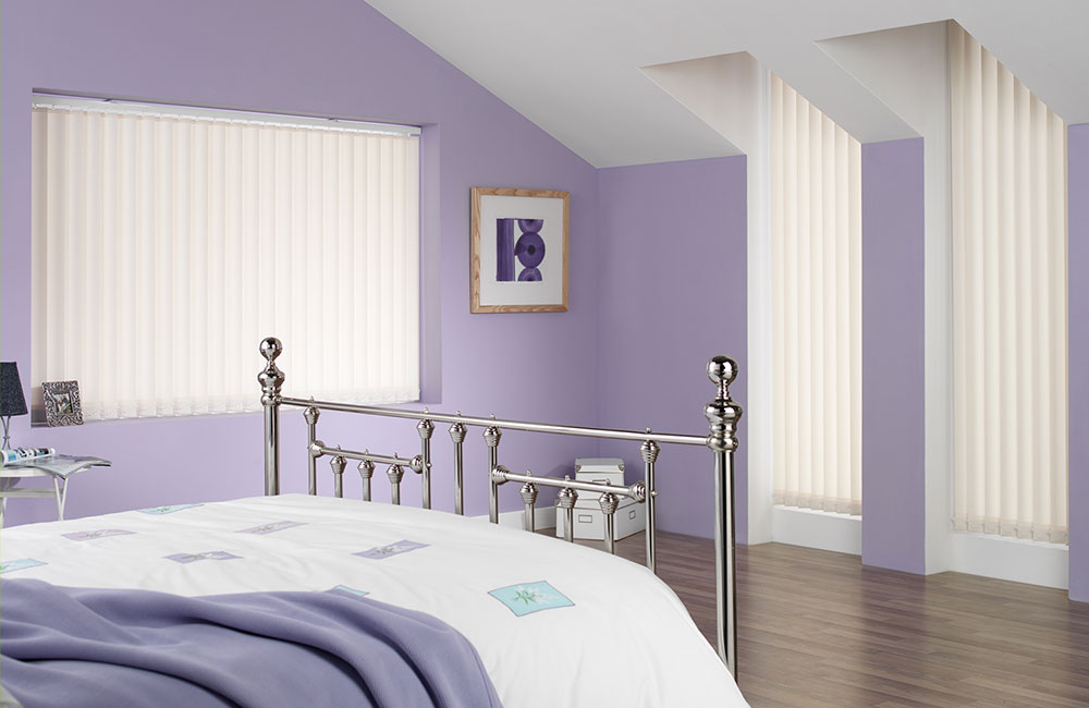 Cream Vertical Louvre Blinds - BBD Blinds Ltd - Bishop