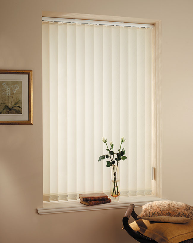 Calypso Cream Vertical Louvre Blinds - BBD Blinds Ltd - Bishop