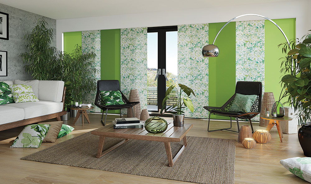 Tropicana Apple Mojito Vertical Louvre Blinds - BBD Blinds Ltd - Bishop